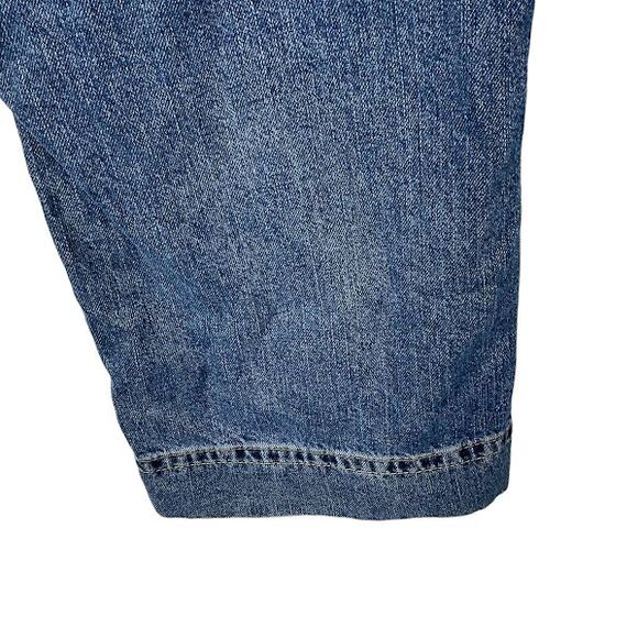 Tommy Hilfiger Size 12 Womens Wide Leg Cropped Jeans Wide Hem Vintage Denim - Picture 6 of 10